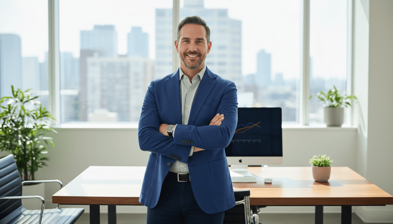Professional man in modern office setting